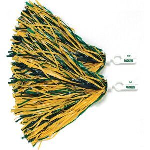 Green Bay Packers Green and Gold Pom Poms (Set of 2)